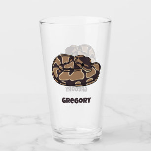 Copo De Pint Ball Python Cobra, Brown e Tan Personalizados