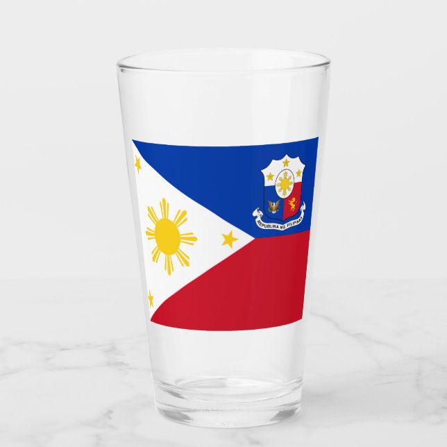 Copo De Pint Bandeira-casaco de armas das Filipinas (Frente)
