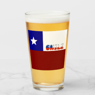 Copo De Pint bandeira chilena