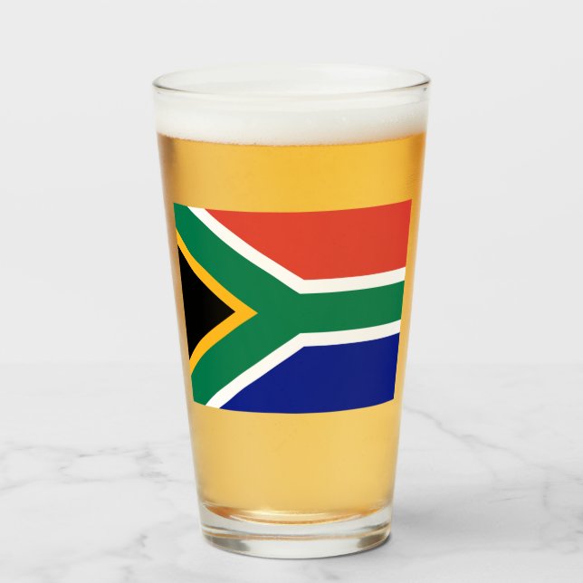 Copo De Pint Bandeira da África do Sul (Frente (Preenchido))