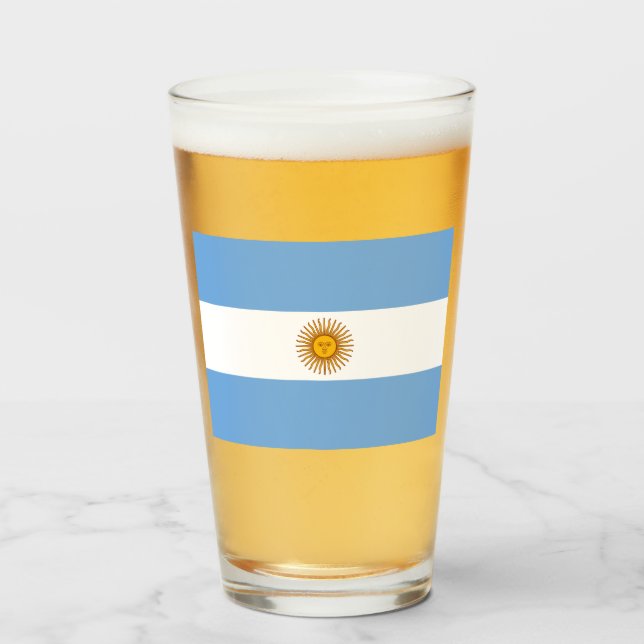 Copo De Pint Bandeira da Argentina (Frente (Preenchido))
