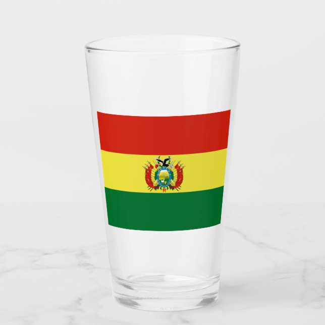 Copo De Pint Bandeira da Bolívia (Frente)