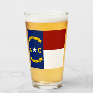 Copo De Pint bandeira da Carolina do Norte
