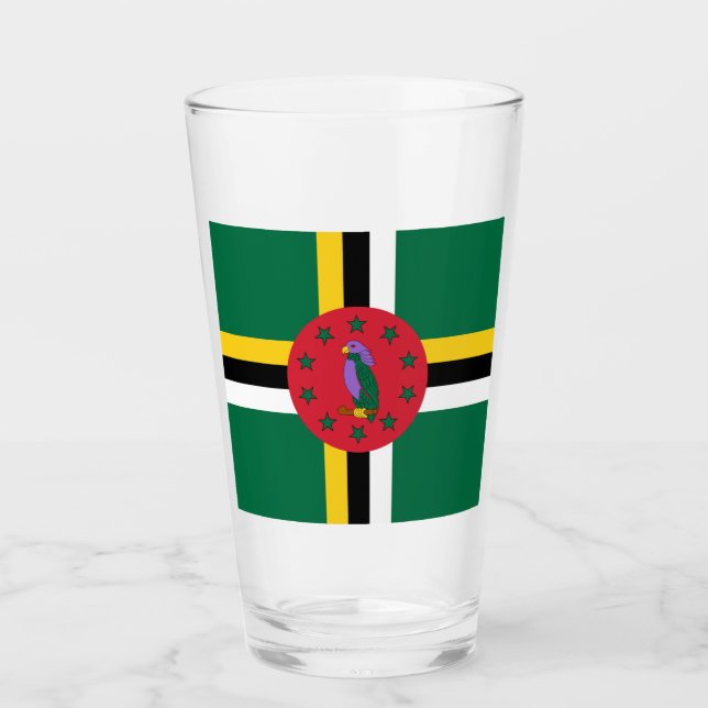 Copo De Pint Bandeira da Domínica (Frente)