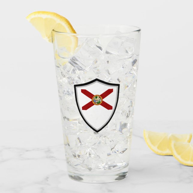 Copo De Pint Bandeira da Flórida (Gelo frontal)