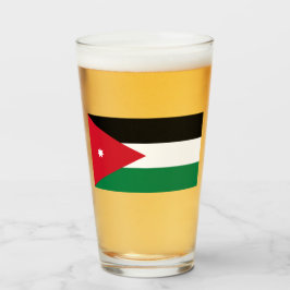 Copo De Pint Bandeira da Jordânia