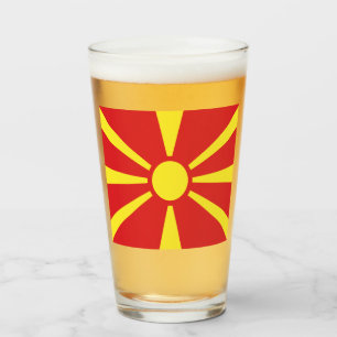 Copo De Pint Bandeira da Macedônia do Norte