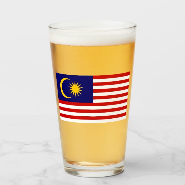 Copo De Pint Bandeira da Malásia (Frente (Preenchido))
