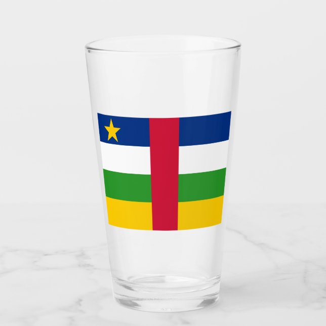Copo De Pint Bandeira da República Centro-Africana (RCA) (Frente)