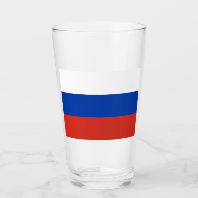 Copo De Pint Bandeira da Rússia (Rússia) (Frente)