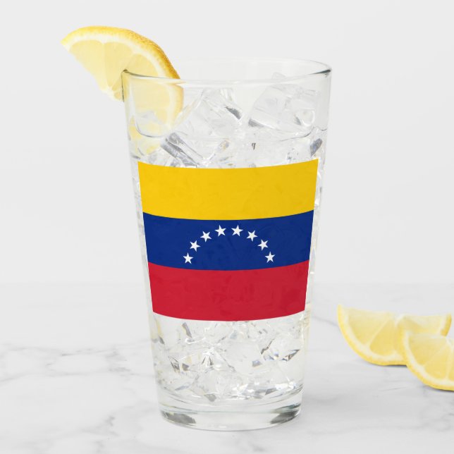 Copo De Pint Bandeira da Venezuela (Gelo frontal)