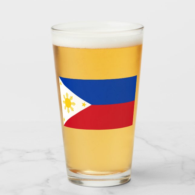 Copo De Pint Bandeira das Filipinas (Frente (Preenchido))