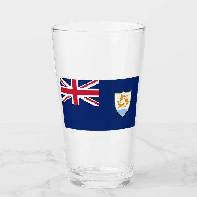 Copo De Pint Bandeira de Anguilla (Caribe) (Frente)