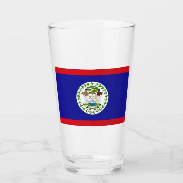 Copo De Pint Bandeira de Belize (Frente)