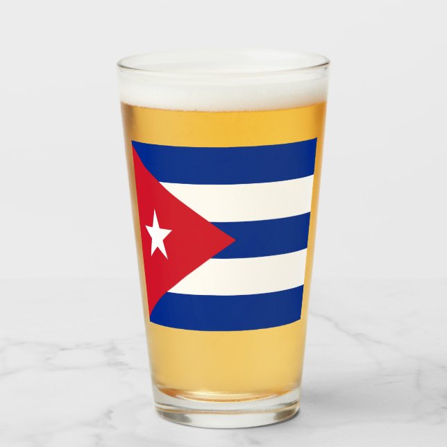 Copo De Pint Bandeira de Cuba    (Frente (Preenchido))