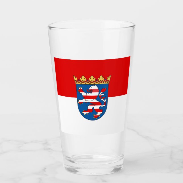 Copo De Pint Bandeira de Hesse Glass (Frente)