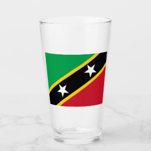 Copo De Pint Bandeira de Kitts e Nevis Santos (Caribe)