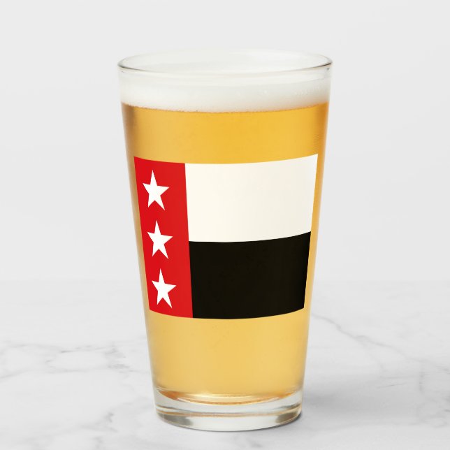 Copo De Pint Bandeira de Laredo (Texas) (Frente (Preenchido))