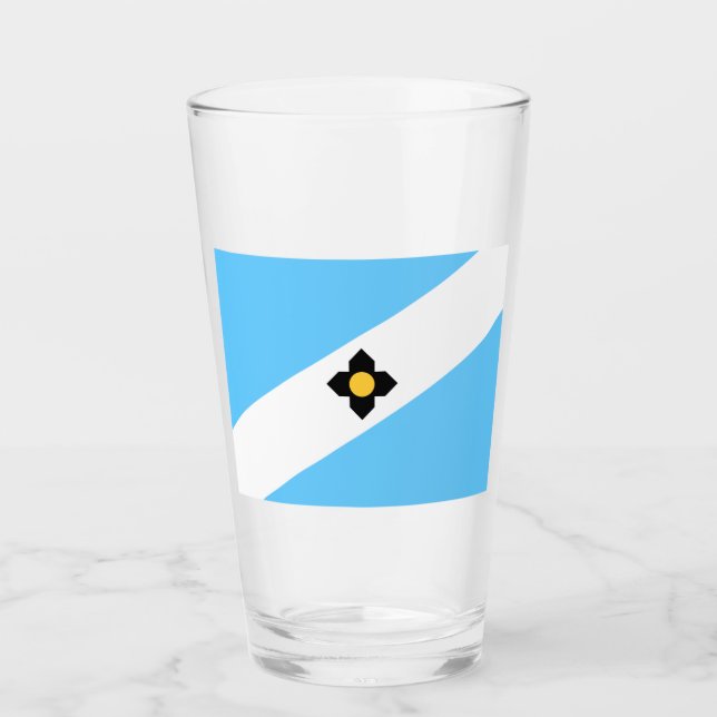 Copo De Pint Bandeira de Madison (Wisconsin) (Frente)