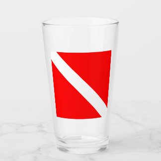 Copo De Pint Bandeira de Mergulho Mergulhador Mergulhador Abaix