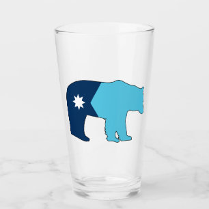 Copo De Pint Bandeira de Minnesota Urso