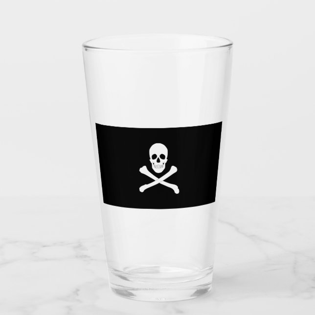 Copo De Pint Bandeira de Pirata (Jolly Roger) (Frente)