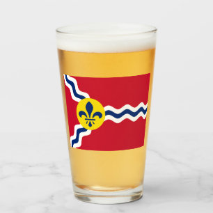 Copo De Pint Bandeira de Rua Louis (Missouri)