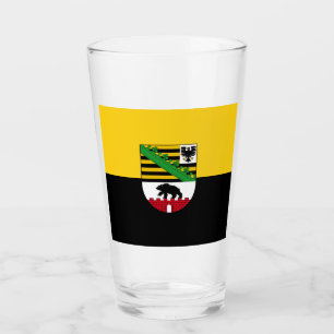 Copo De Pint Bandeira de Saxônia-Anhalt Vidro