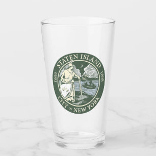 Copo De Pint Bandeira de Staten Island (Borough of Nova Iorque)