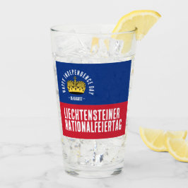Copo De Pint Bandeira do Dia Nacional do Liechtenstein