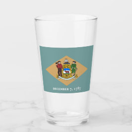 Copo De Pint Bandeira do Estado de Delaware (DE, EUA)