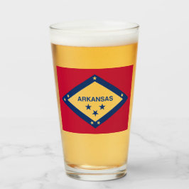Copo De Pint Bandeira do Estado do Arkansas