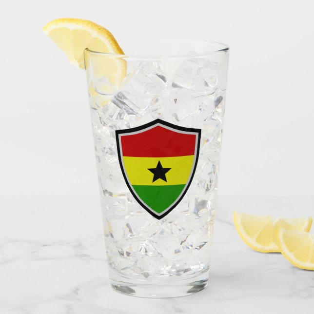 Copo De Pint Bandeira do Gana (Gelo frontal)