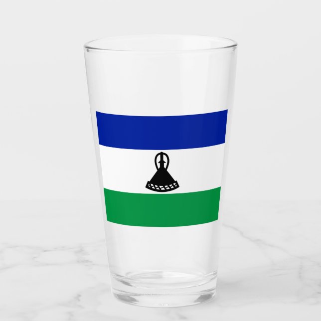 Copo De Pint Bandeira do Lesoto (Frente)