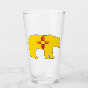 Copo De Pint Bandeira do Novo México Urso