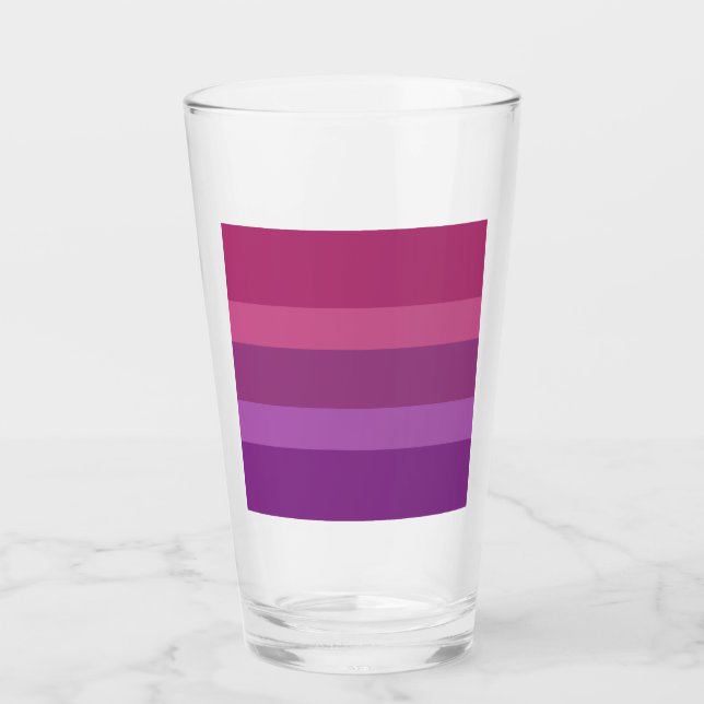 Copo De Pint Bandeira do Orgulho Aceflux (Frente)