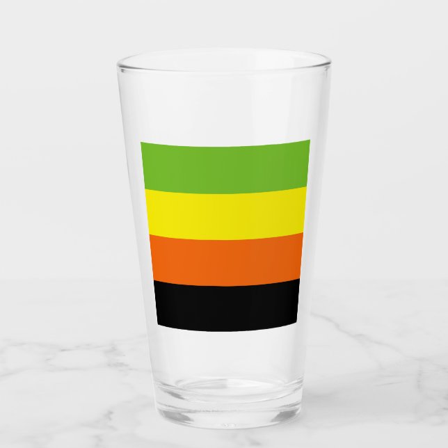 Copo De Pint Bandeira do Orgulho Aromântico (Frente)