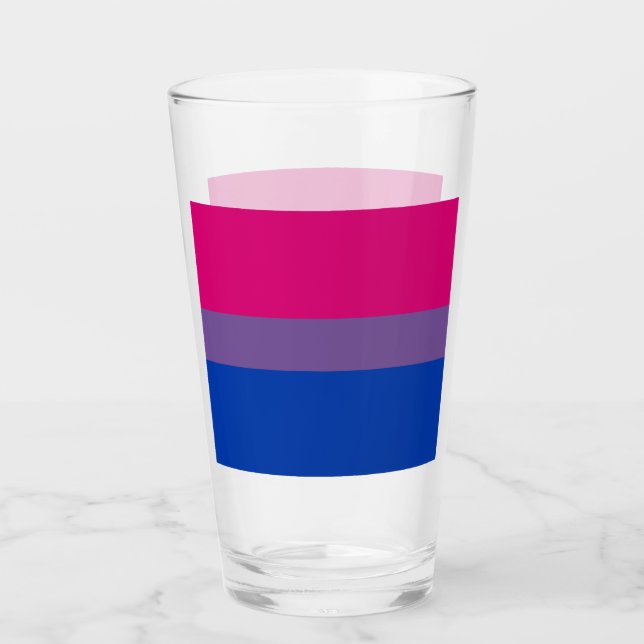 Copo De Pint Bandeira do Orgulho Bissexual (Frente)