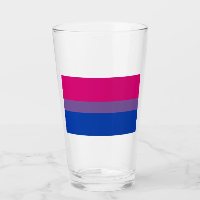 Copo De Pint Bandeira do Orgulho Bissexual (Frente)