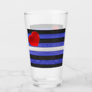Copo De Pint bandeira do orgulho de couro SlipperyJoe's preta a