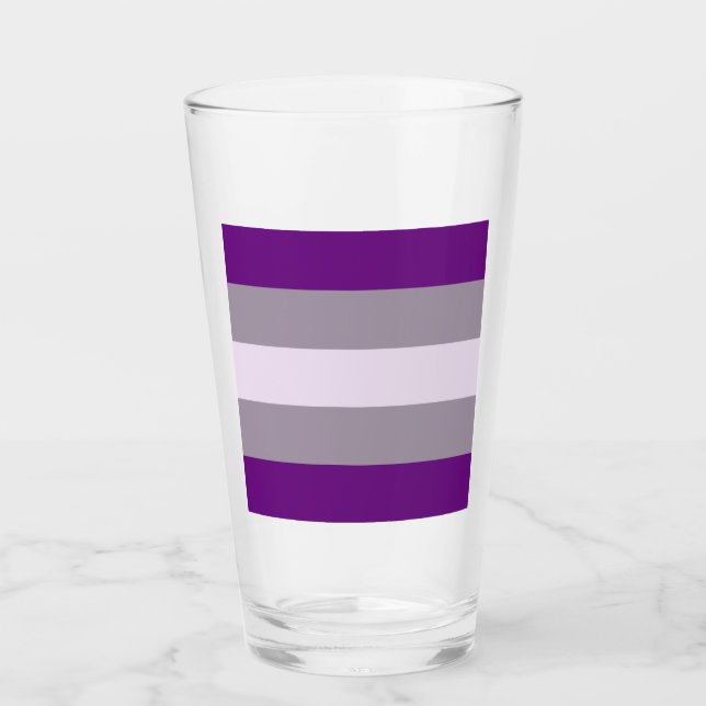Copo De Pint Bandeira do Orgulho Grissexual (Frente)