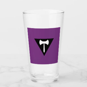 Copo De Pint Bandeira do Orgulho Labrys Lésbico