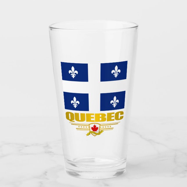 Copo De Pint Bandeira do Quebec (Frente)