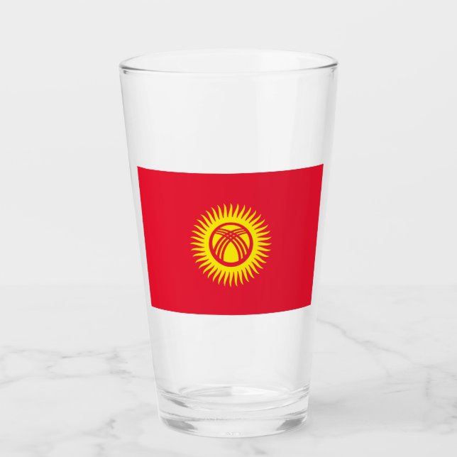 Copo De Pint Bandeira do Quirguistão (Frente)