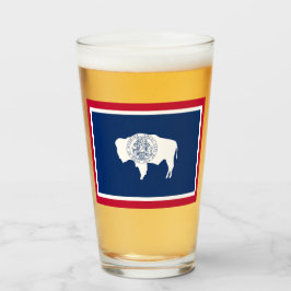Copo De Pint Bandeira do Wyoming