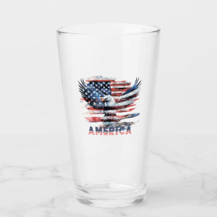 Copo De Pint Bandeira dos Estados Unidos. América