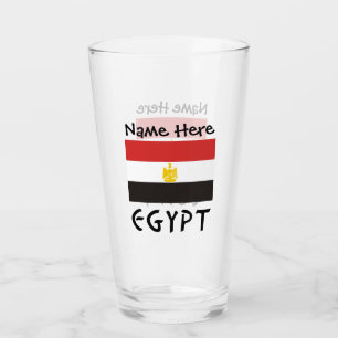 Copo De Pint Bandeira Egípcia Nome Personalizado Egito