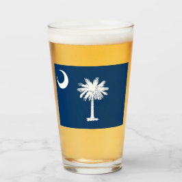 Copo De Pint Bandeira Estadual da Carolina do Sul