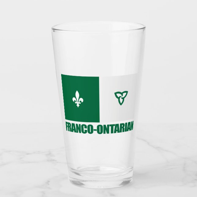 Copo De Pint Bandeira Franco-Ontariano (Frente)