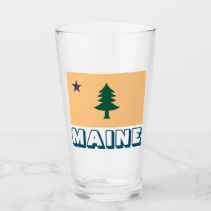 Copo De Pint Bandeira histórica do Maine (1901-1909)